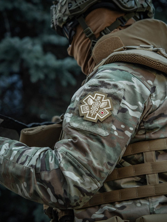 M-TAC NASZYWKA PARAMEDIC HAFTOWANA COYOTE