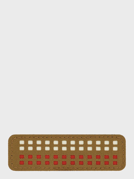 M-TAC Naszywka Flaga Polska Mini Kwadraty Laser Cut 25x80mm Coyote