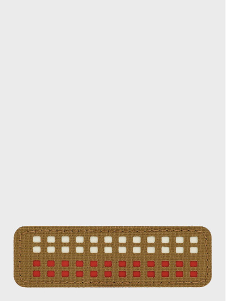 M-TAC Naszywka Flaga Polska Mini Kwadraty Laser Cut 25x80mm Coyote