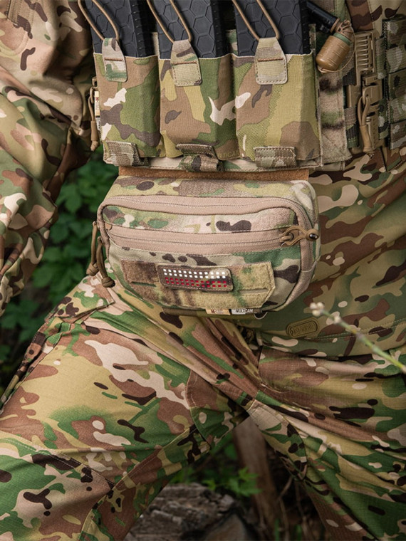 M-TAC Naszywka Flaga Polska Mini Kwadraty Laser Cut 25x80mm Coyote