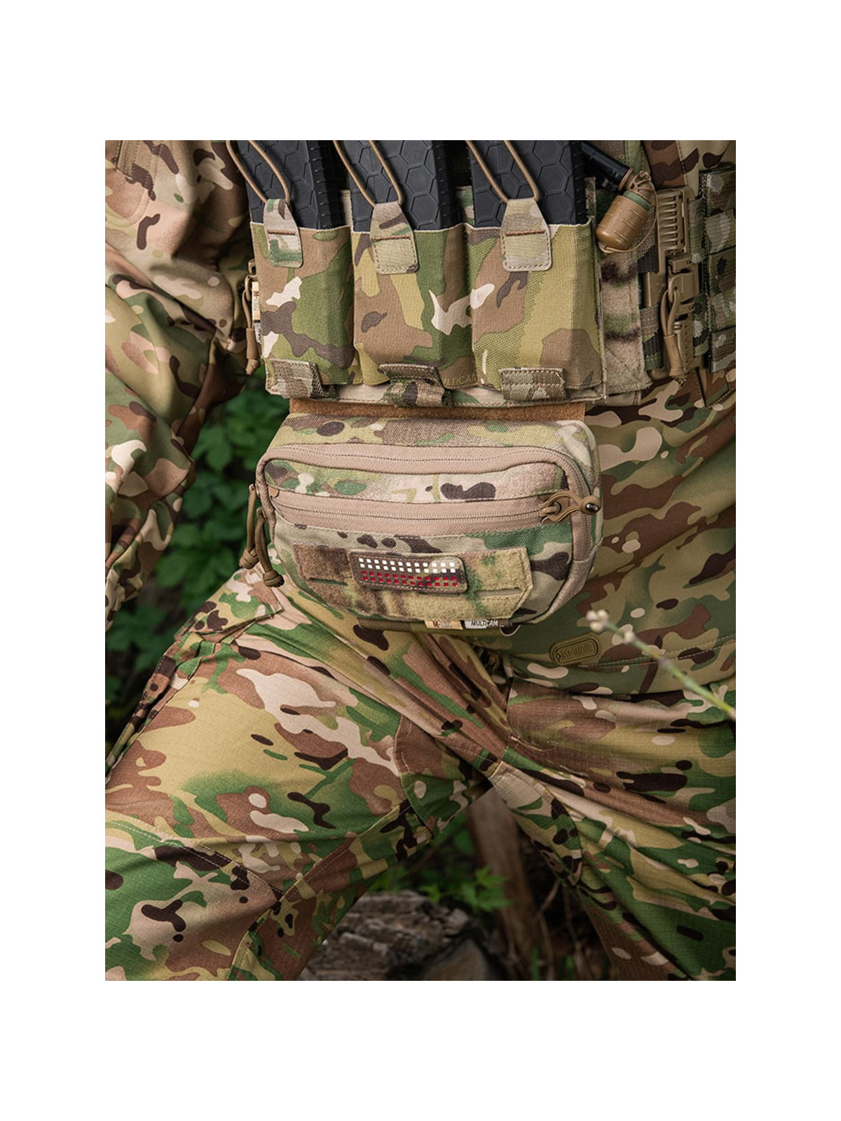 M-TAC Naszywka Flaga Polska Mini Kwadraty Laser Cut 25x80mm Coyote