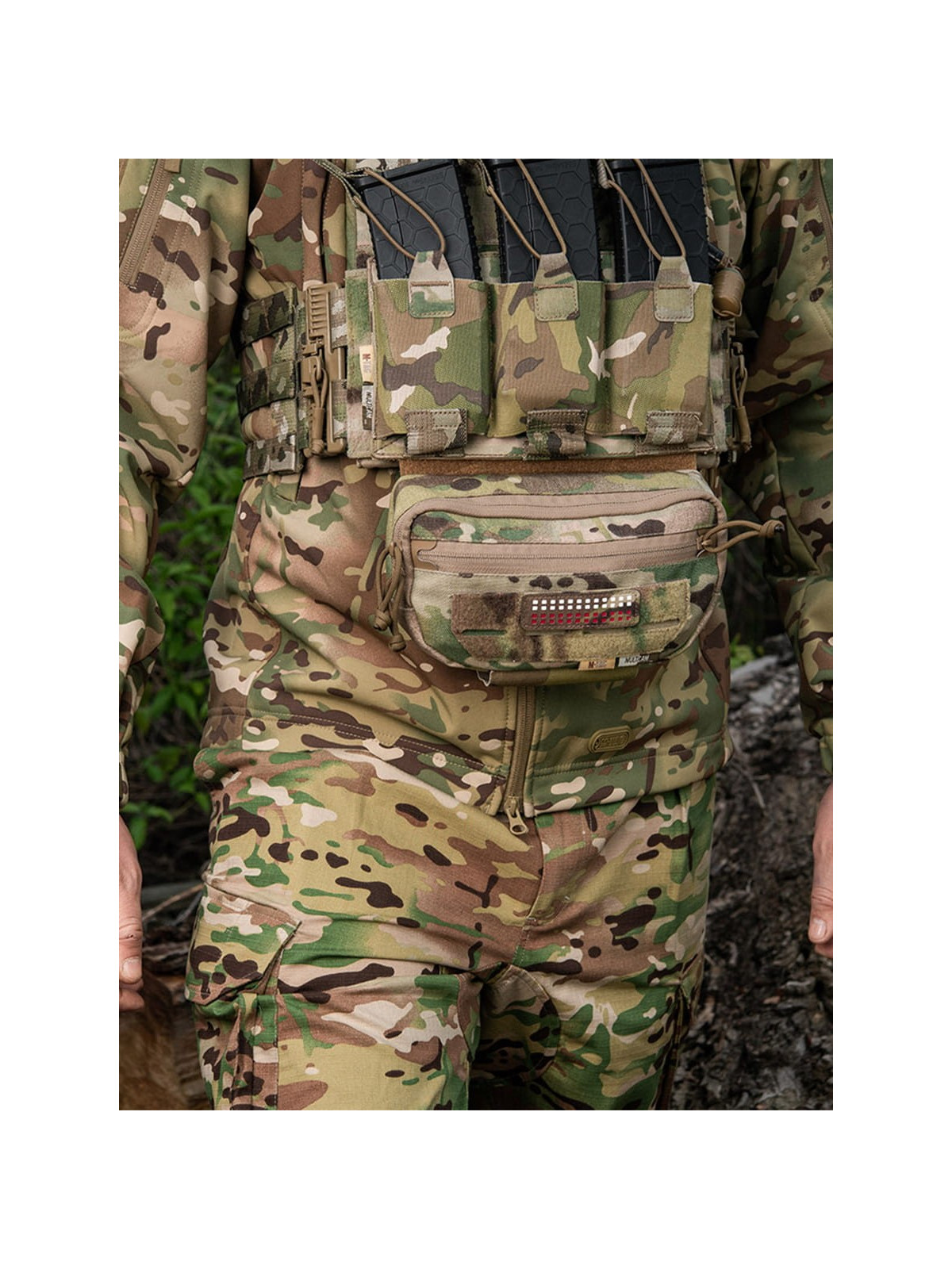 M-TAC Naszywka Flaga Polska Mini Kwadraty Laser Cut 25x80mm Multicam