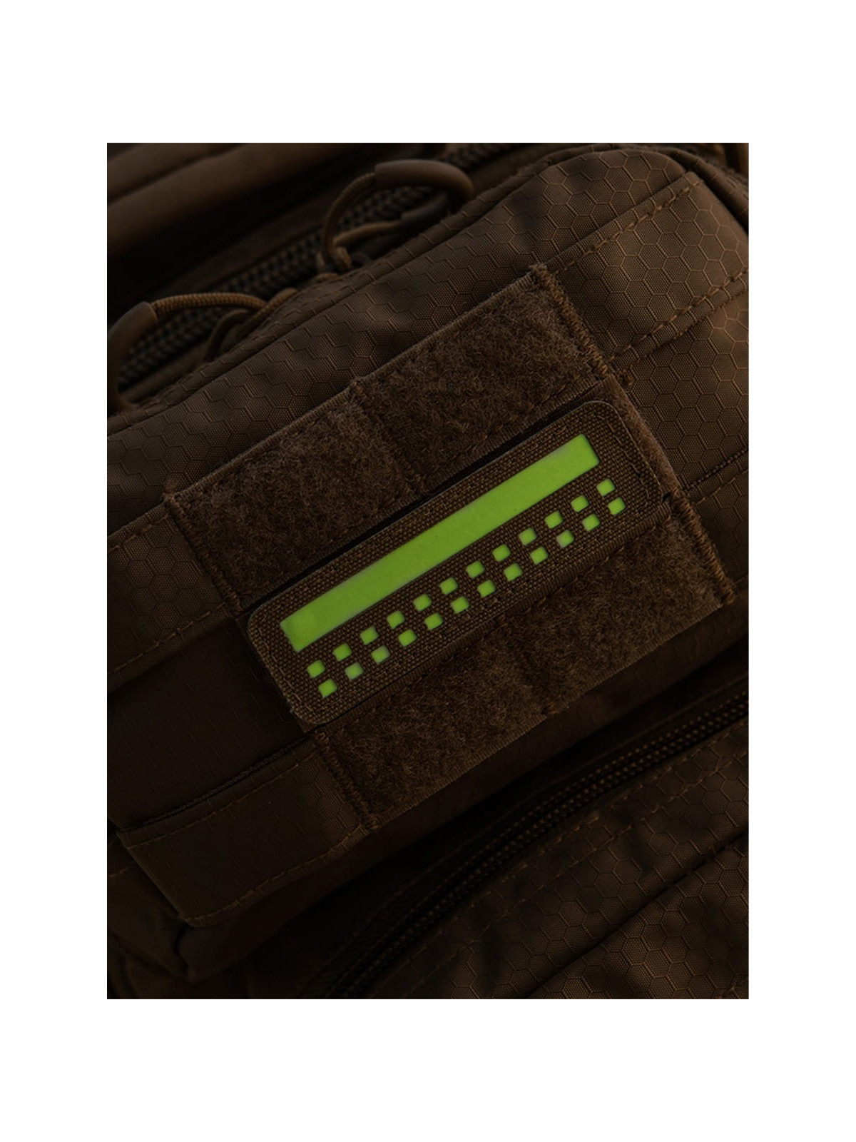 M-TAC Naszywka Flaga Polska Mini Kwadraty Laser Cut 25x80mm Coyote-Fluorescencyjny