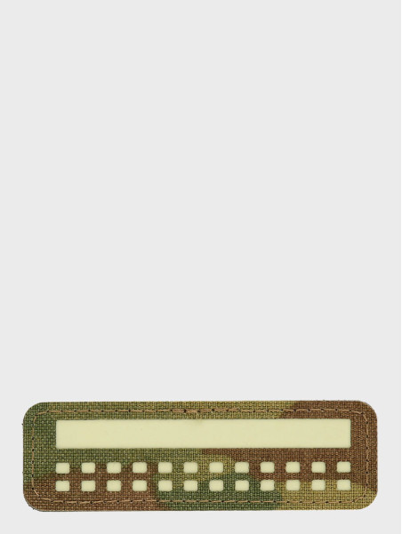 M-TAC Naszywka Flaga Polska Mini Kwadraty Laser Cut 25x80mm Multicam-Fluorescencyjny