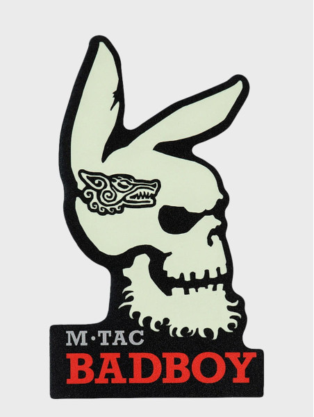 M-TAC NASZYWKA BAD BOY TATTOO CZARNA FLUORESCENCYJNA