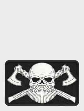 M-TAC NASZYWKA BEARDED SKULL 3D PVC CZARNO-BIAŁA