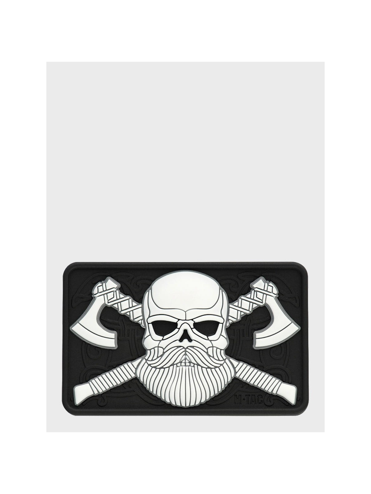 M-TAC NASZYWKA BEARDED SKULL 3D PVC CZARNO-BIAŁA