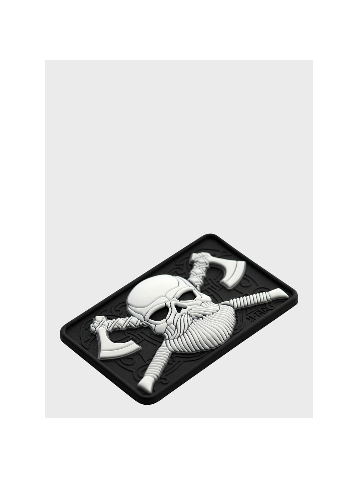 M-TAC NASZYWKA BEARDED SKULL 3D PVC CZARNO-BIAŁA