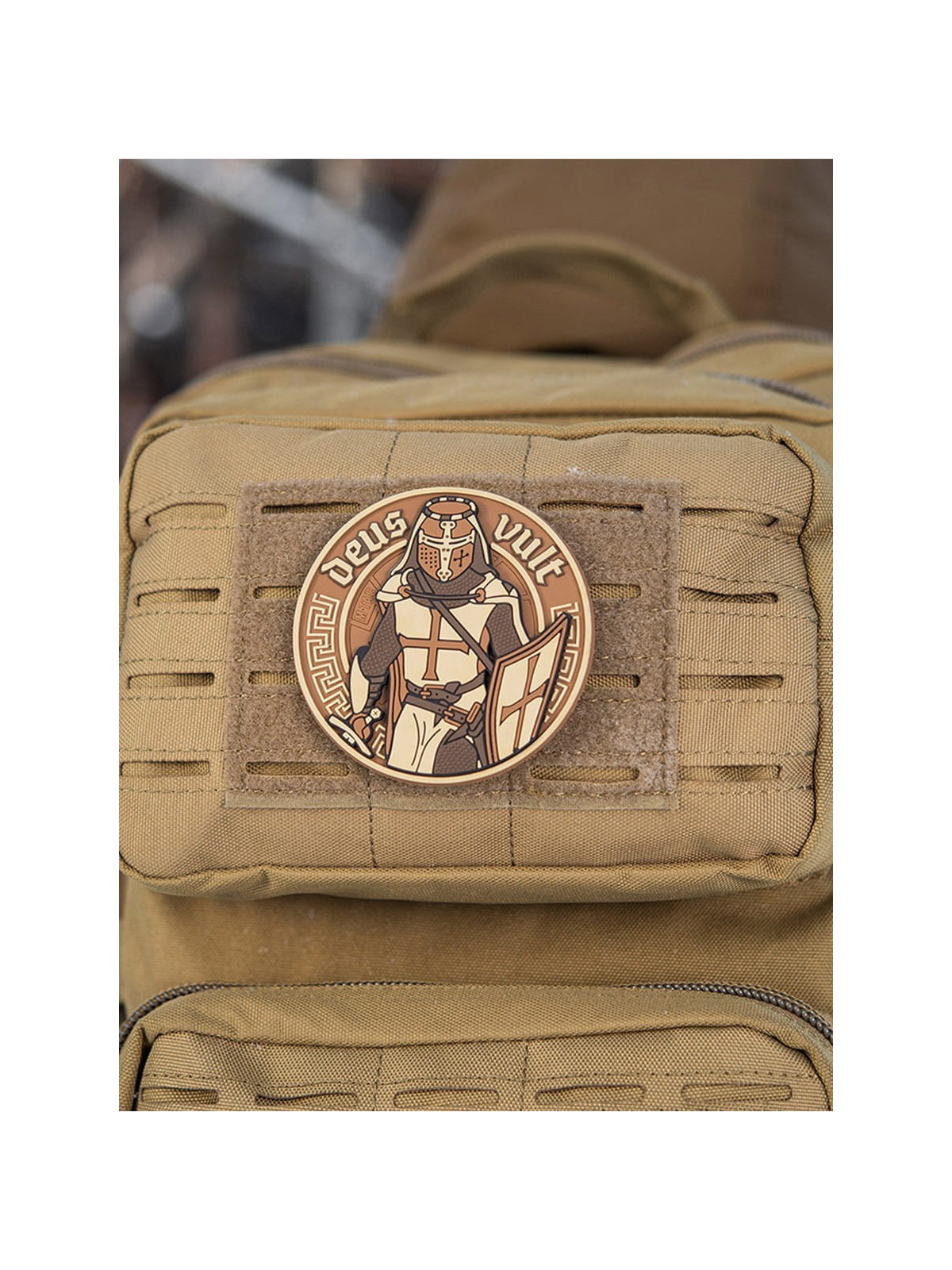 M-TAC Naszywka 3d Deus Vult PVC Coyote