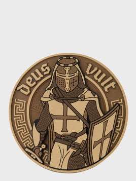 M-TAC Naszywka 3d Deus Vult PVC Coyote