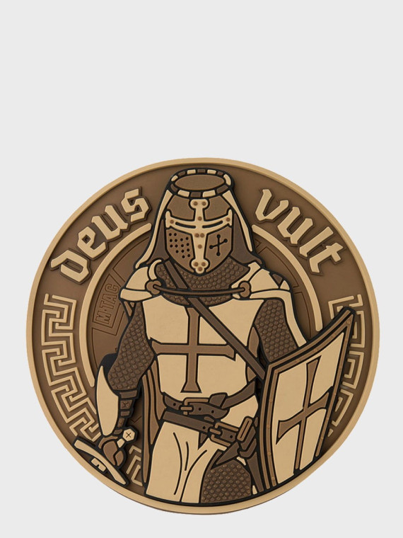 M-TAC Naszywka 3d Deus Vult PVC Coyote
