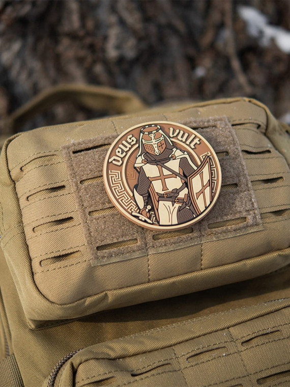 M-TAC Naszywka 3d Deus Vult PVC Coyote