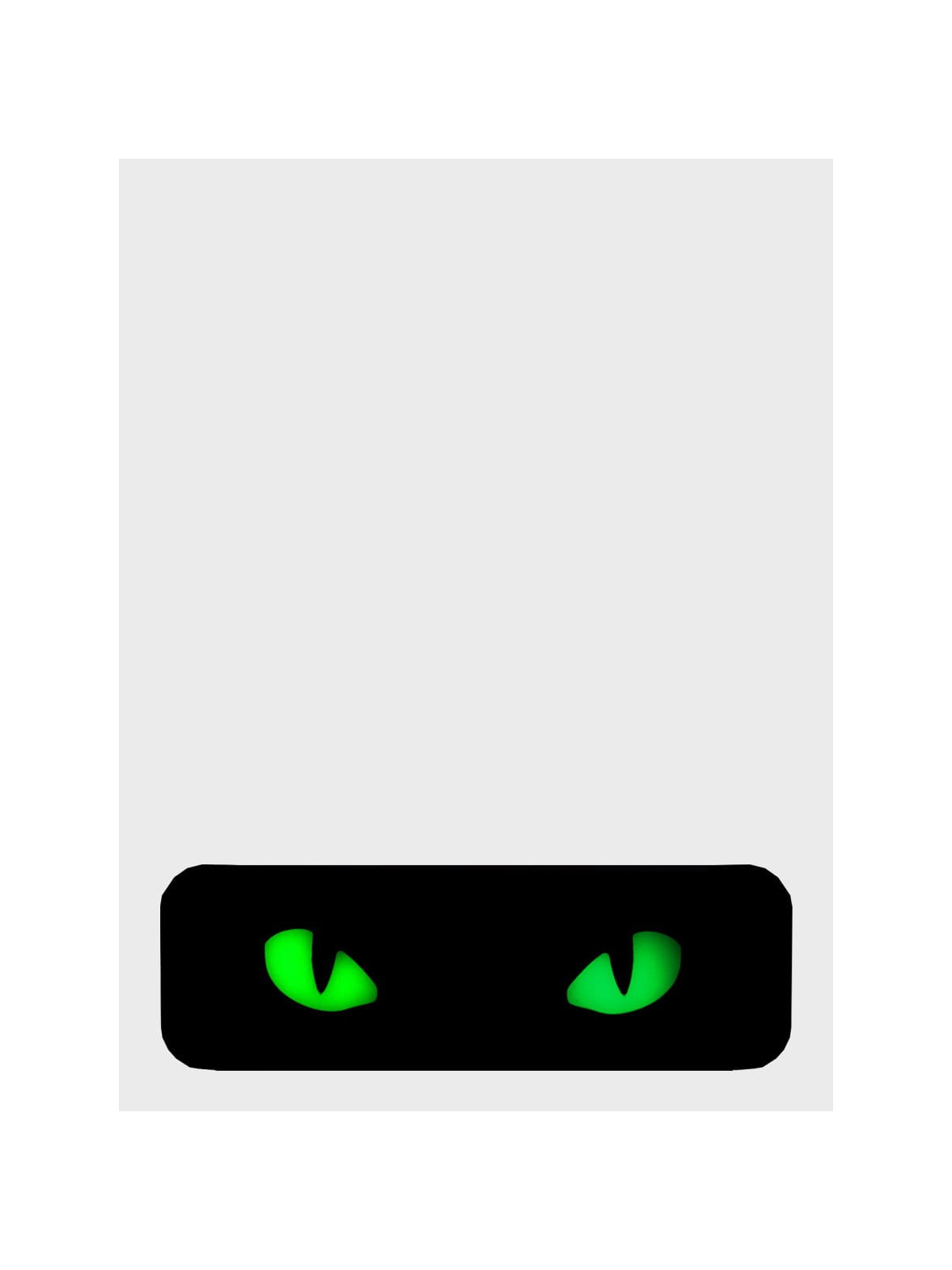 M-TAC NASZYWKA CAT EYES 3D PVC CZARNA FLUORESCENCYJNA