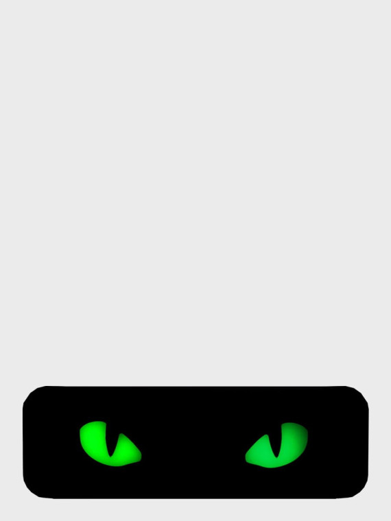M-TAC NASZYWKA CAT EYES 3D PVC COYOTE FLUORESCENCYJNA