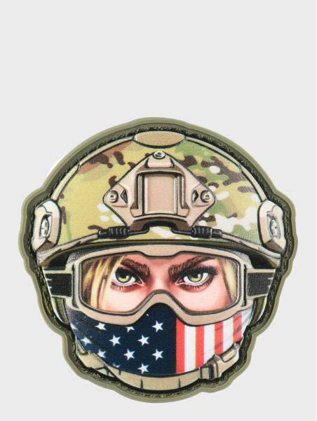 M-TAC NASZYWKA 3D EMOJI USA GIRL NR.1 PVC