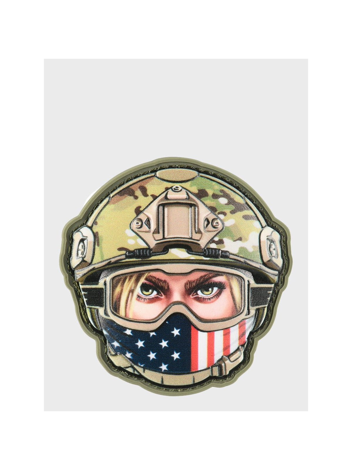 M-TAC NASZYWKA 3D EMOJI USA GIRL NR.1 PVC
