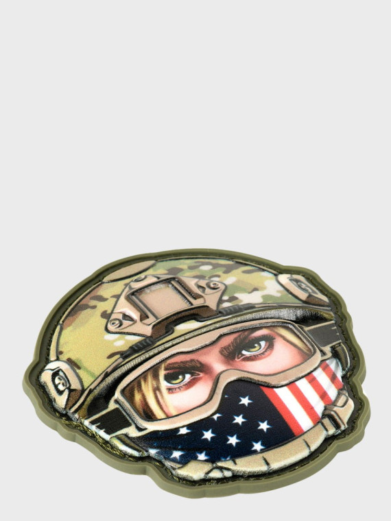 M-TAC NASZYWKA 3D EMOJI USA GIRL NR.1 PVC