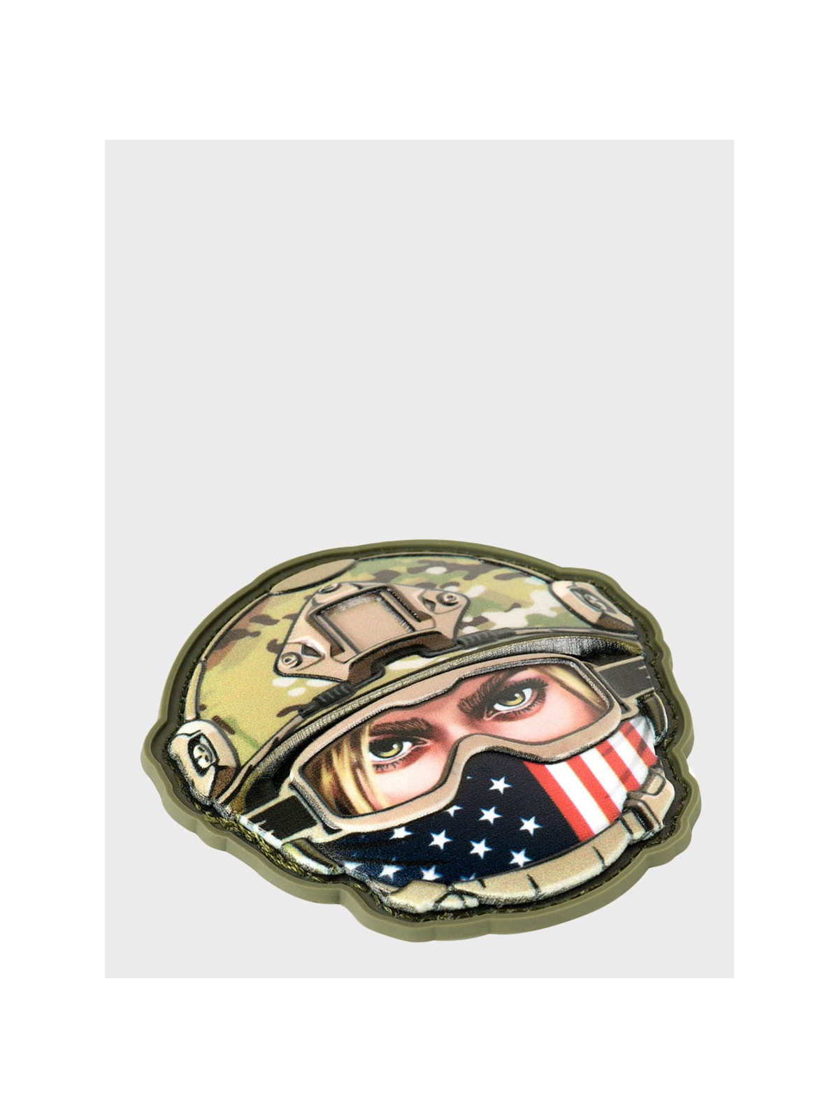 M-TAC NASZYWKA 3D EMOJI USA GIRL NR.1 PVC