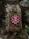 M-TAC Naszywka 3D Paramedic Miś PVC Różowa