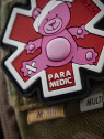 M-TAC Naszywka 3D Paramedic Miś PVC Różowa