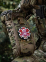M-TAC Naszywka 3D Paramedic Miś PVC Różowa