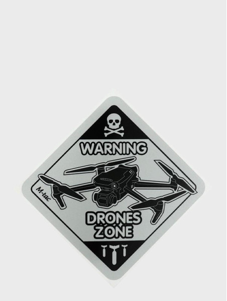 M-TAC Naklejka Drones Zone Large Odblaskowa