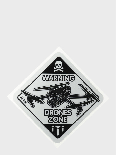 M-TAC Naklejka Drones Zone Small Odblaskowa