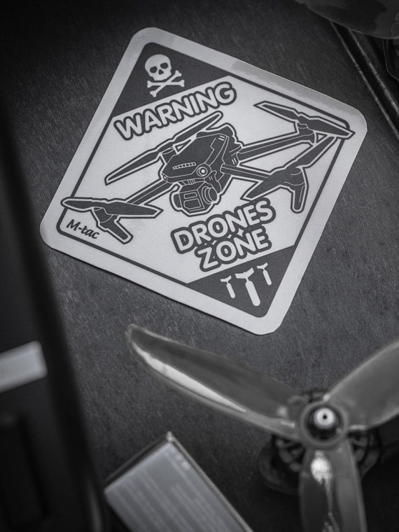 M-TAC Naklejka Drones Zone Small Odblaskowa