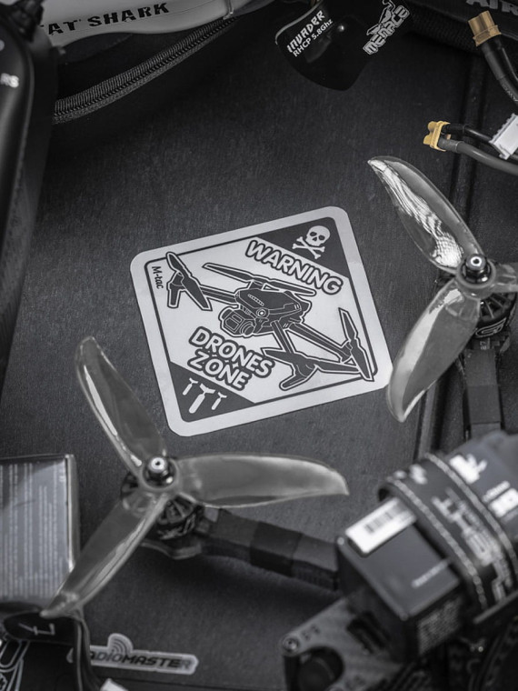 M-TAC Naklejka Drones Zone Small Odblaskowa