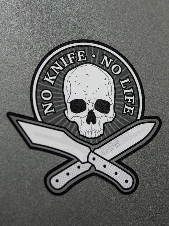 M-TAC Naklejka No Knife - No Life Odblaskowa