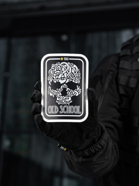 M-TAC Naklejka Old Skull Large Odblaskowa