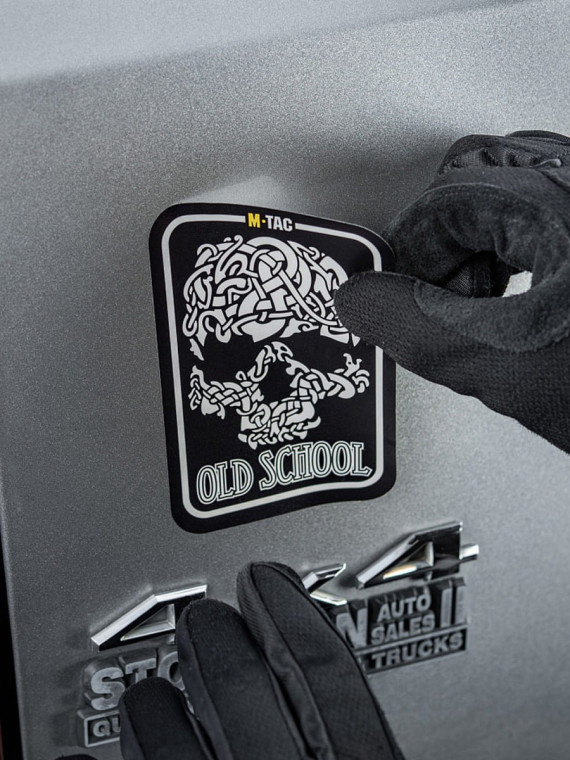 M-TAC Naklejka Old Skull Large Odblaskowa