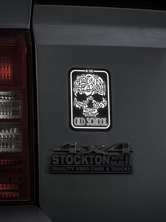 M-TAC Naklejka Old Skull Large Odblaskowa