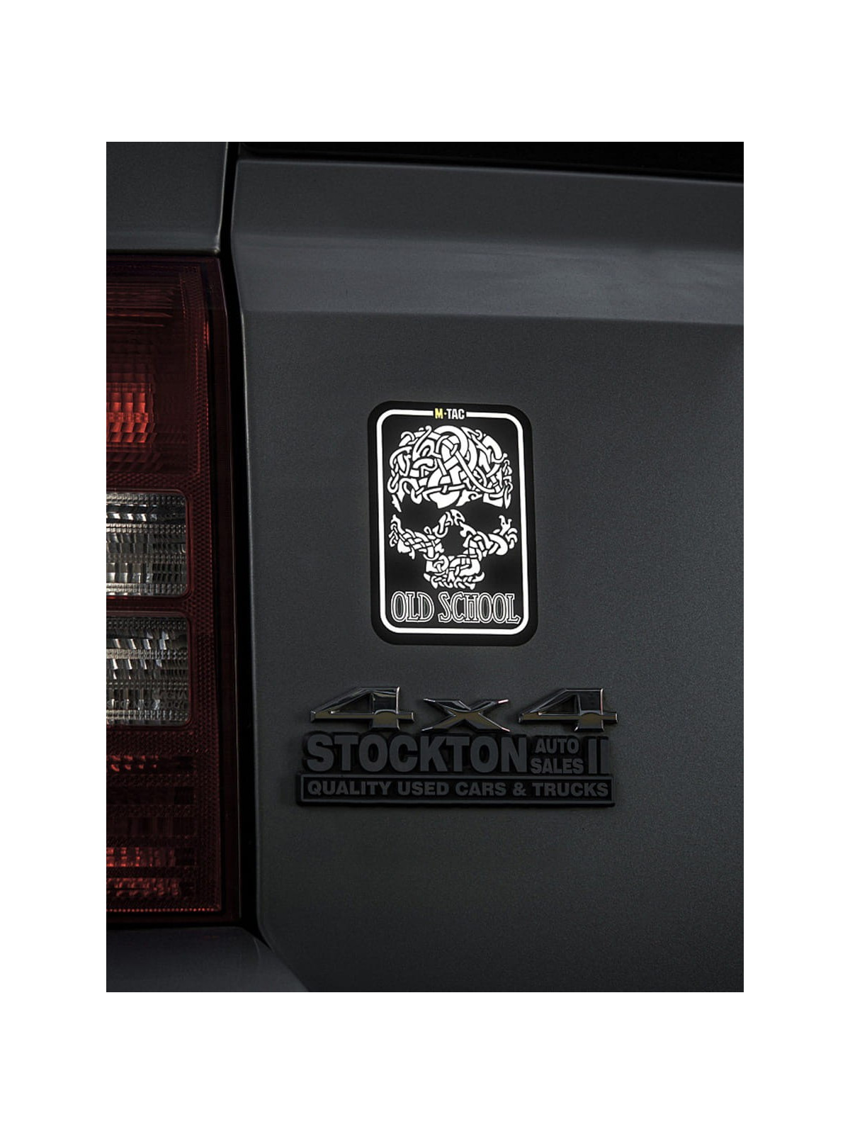 M-TAC Naklejka Old Skull Large Odblaskowa
