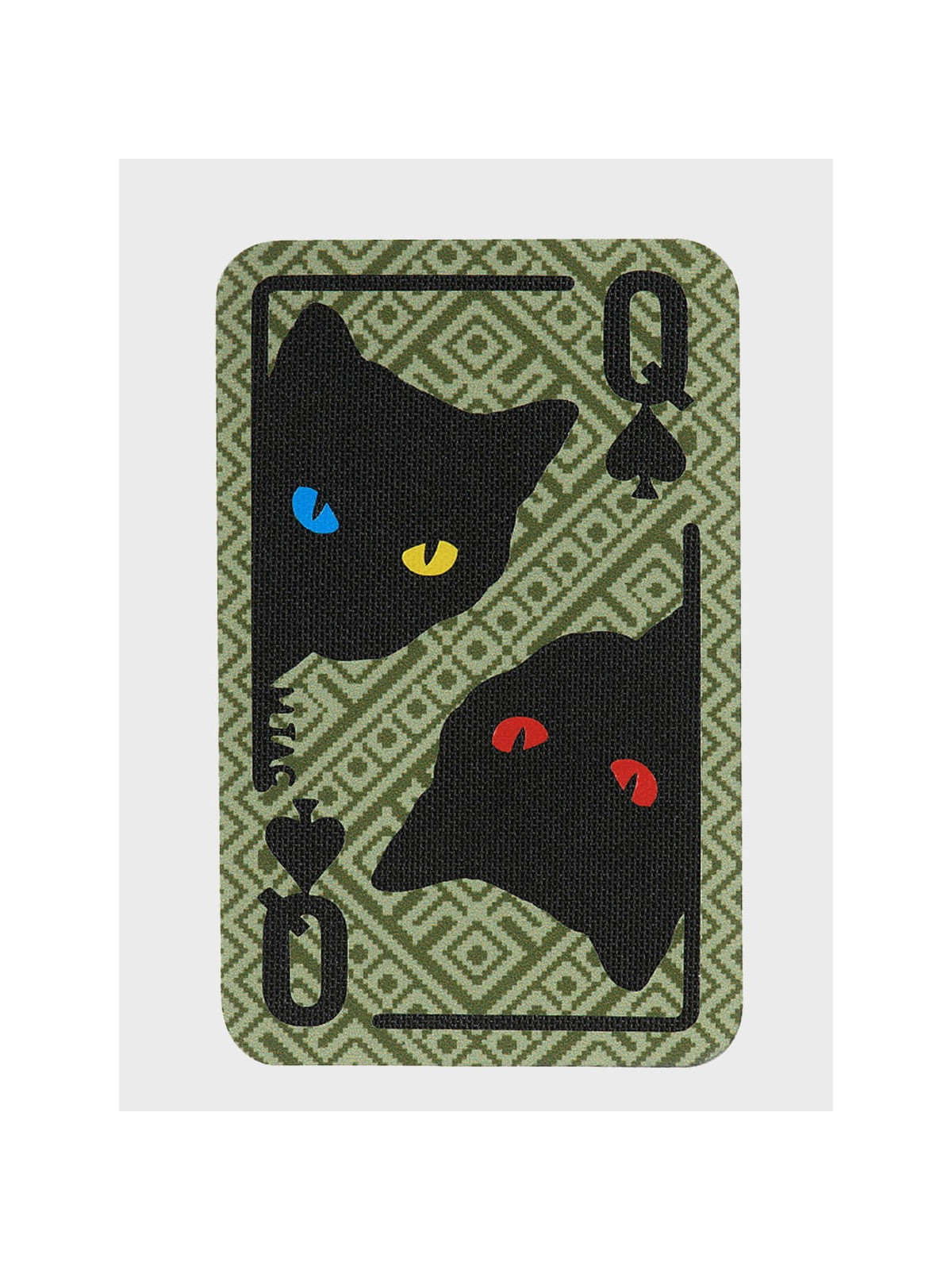 M-TAC NASZYWKA KARTA QUEEN OF SPADES OLIWKOWY