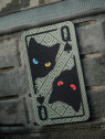 M-TAC NASZYWKA KARTA QUEEN OF SPADES OLIWKOWY