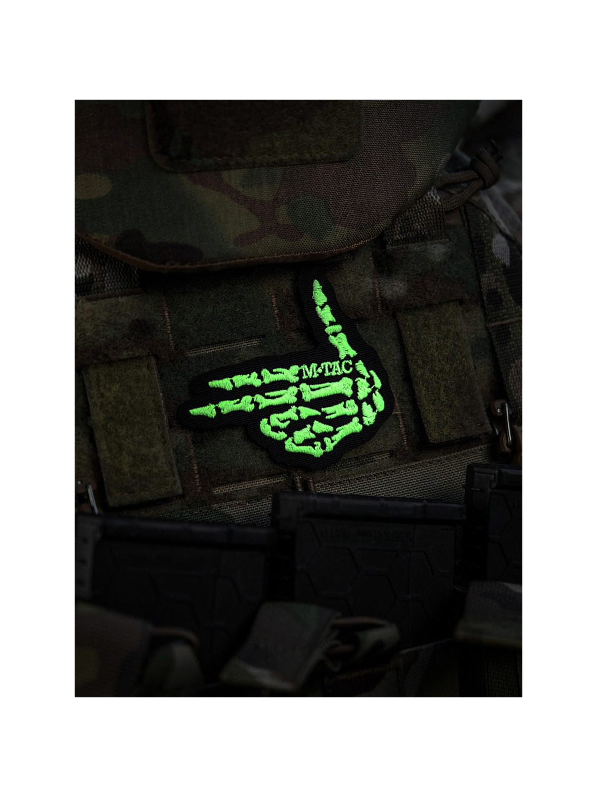 M-TAC NASZYWKA SKELETON SHOOTER HAFTOWANA FLUORESCENCYJNA
