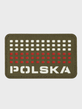 M-TAC Naszywka Polska Laser Cut Rzep 50x80mm Oliwkowa