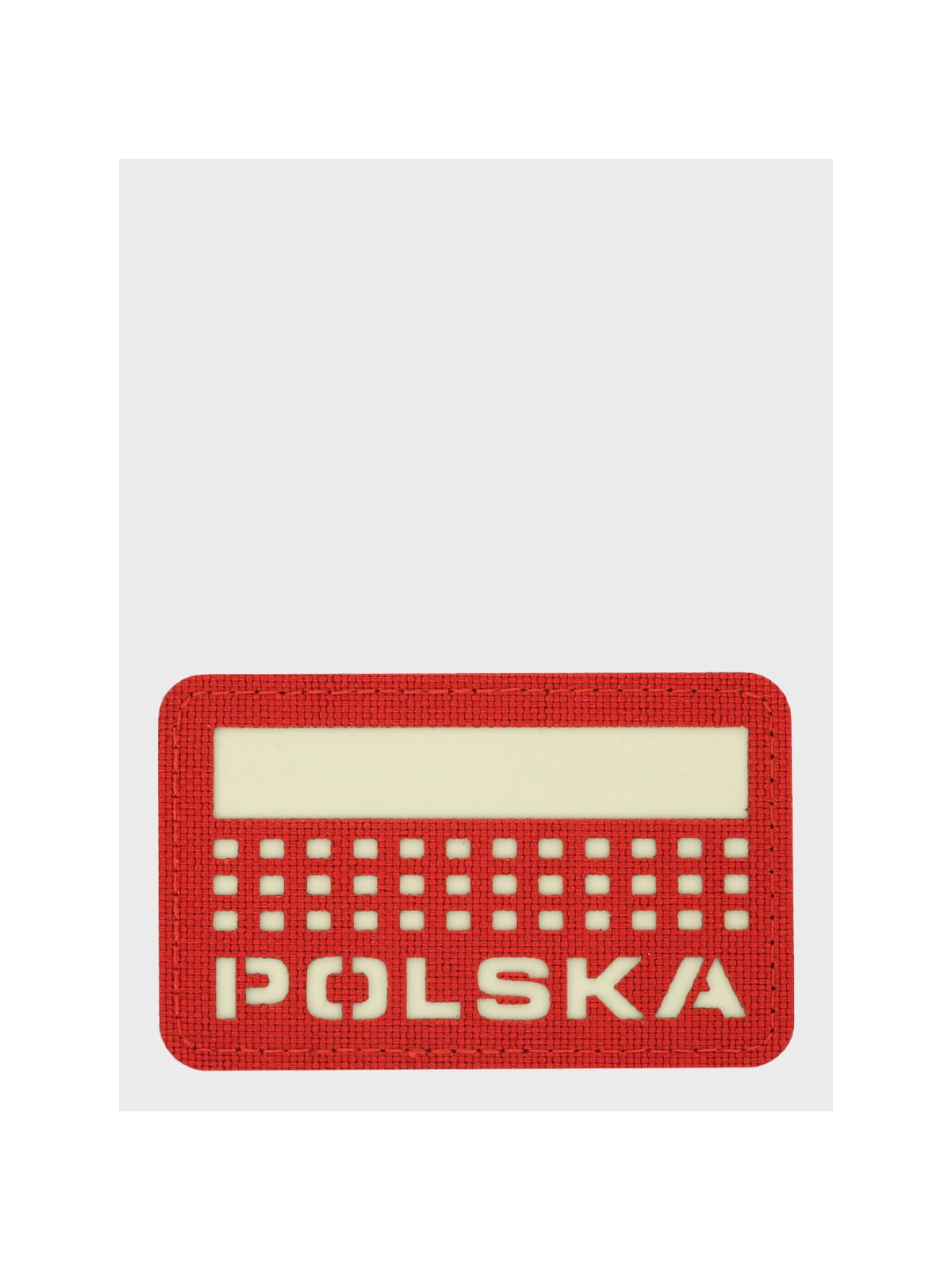 M-TAC Naszywka Polska Laser Cut Rzep 50x80mm Czerwona Fluorescencyjna