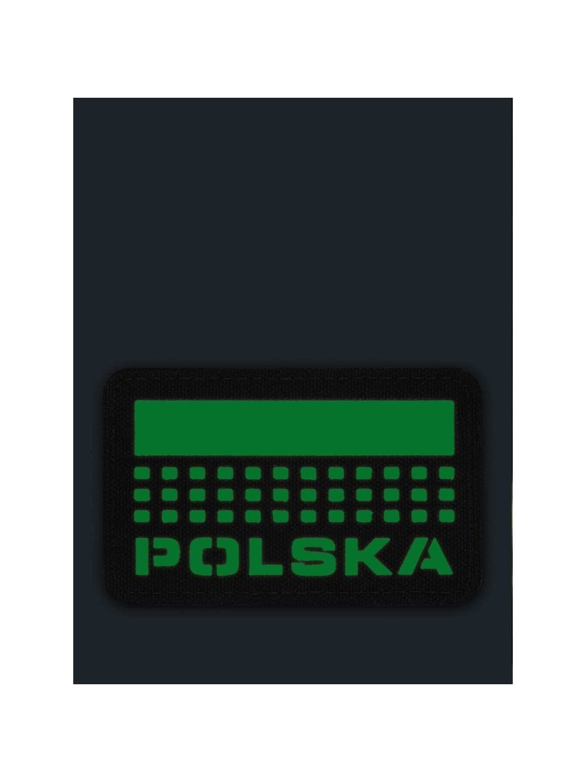 M-TAC Naszywka Polska Laser Cut Rzep 50x80mm Czerwona Fluorescencyjna