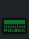M-TAC Naszywka Polska Laser Cut Rzep 50x80mm Czerwona Fluorescencyjna
