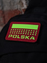 M-TAC Naszywka Polska Laser Cut Rzep 50x80mm Czerwona Fluorescencyjna