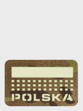 M-TAC Naszywka Polska Laser Cut Rzep 50x80mm Multicam Fluorescencyjna
