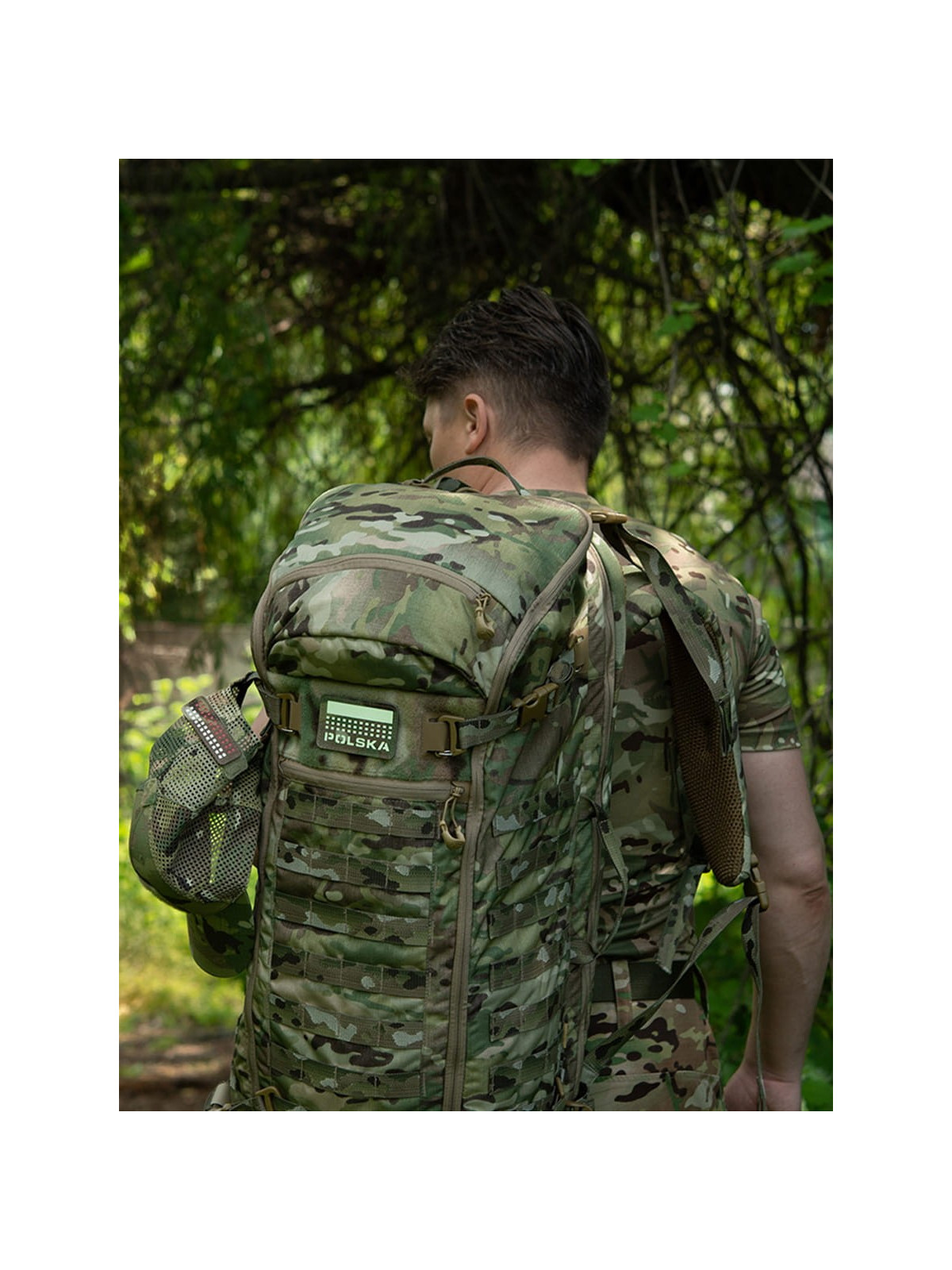 M-TAC Naszywka Polska Laser Cut Rzep 50x80mm Multicam Fluorescencyjna