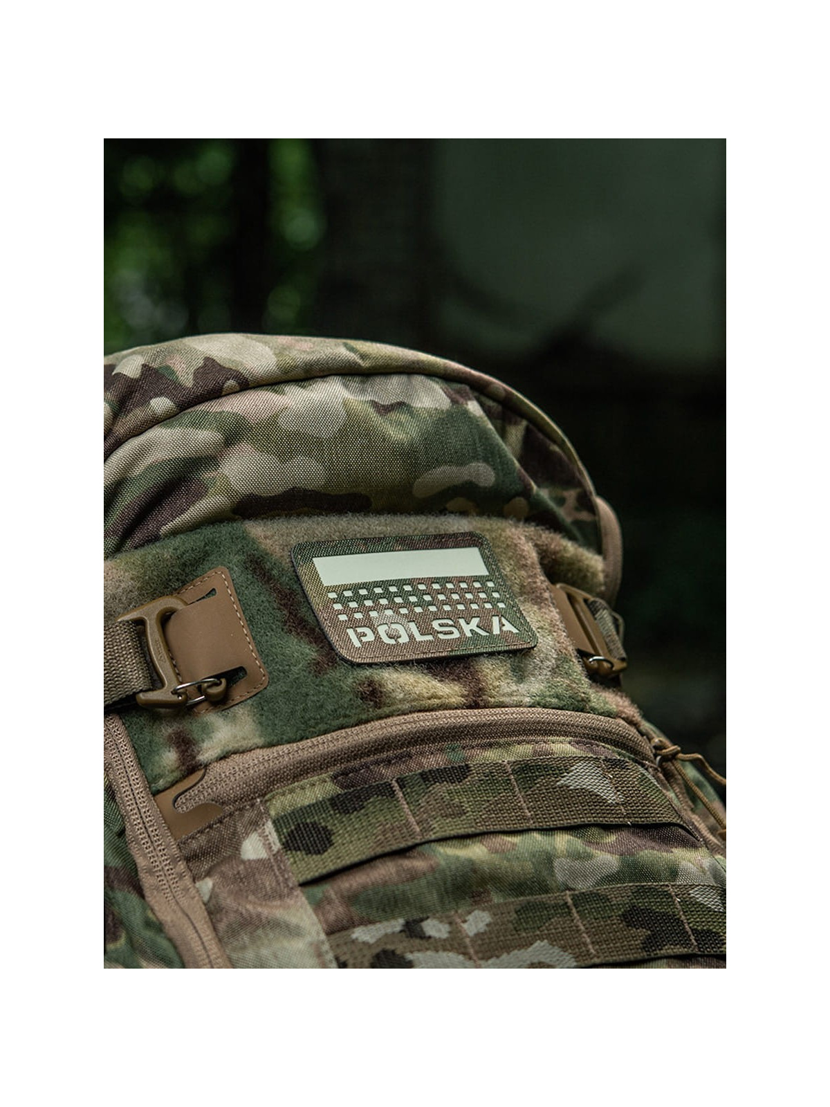 M-TAC Naszywka Polska Laser Cut Rzep 50x80mm Multicam Fluorescencyjna