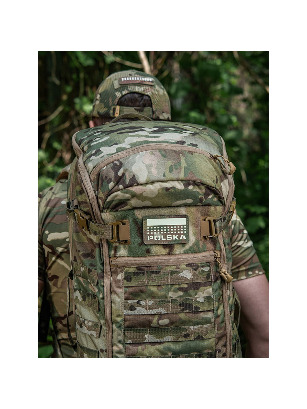 M-TAC Naszywka Polska Laser Cut Rzep 50x80mm Multicam Fluorescencyjna
