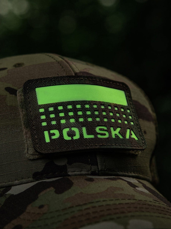 M-TAC Naszywka Polska Laser Cut Rzep 50x80mm Multicam Fluorescencyjna