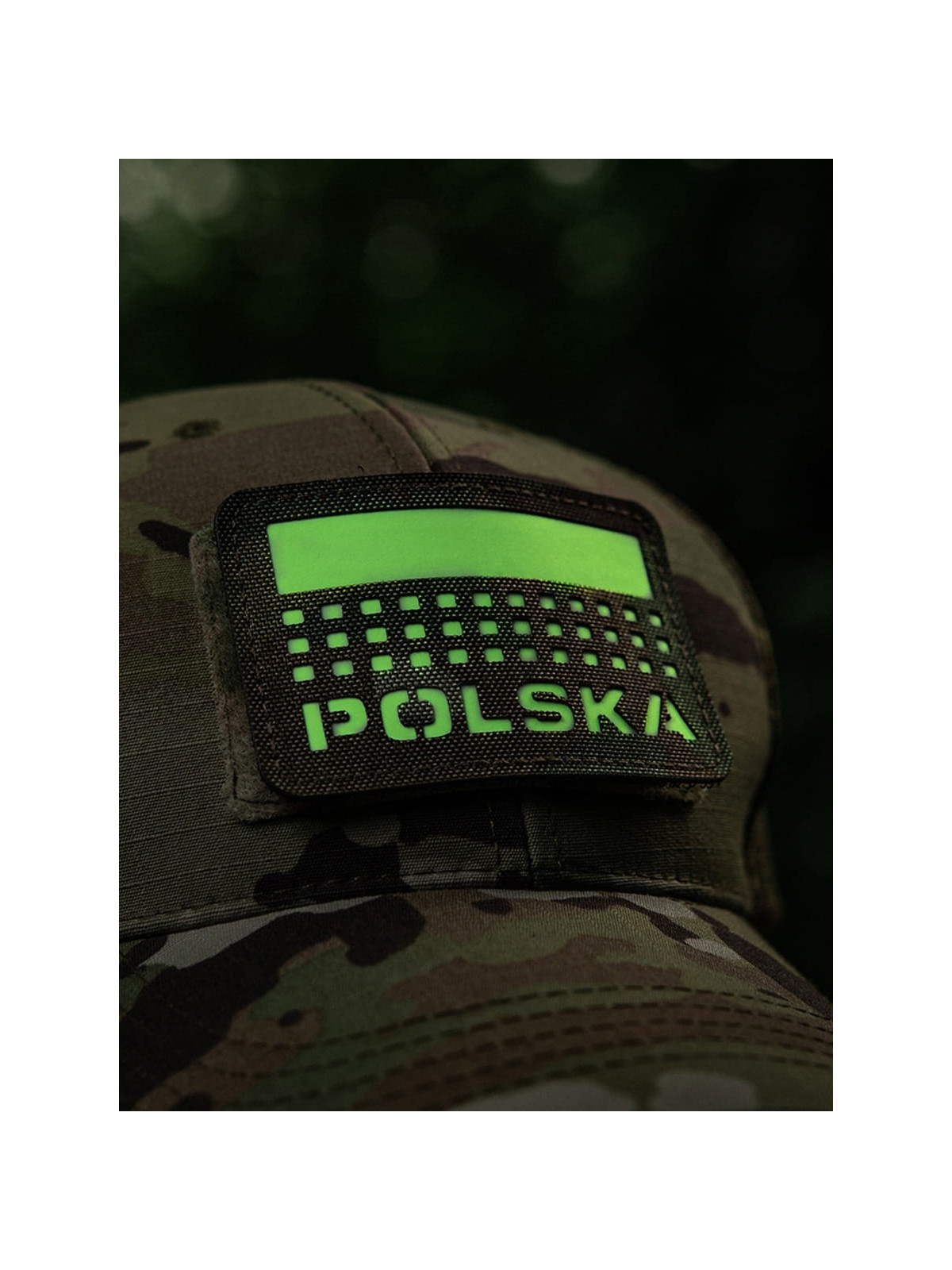 M-TAC Naszywka Polska Laser Cut Rzep 50x80mm Multicam Fluorescencyjna