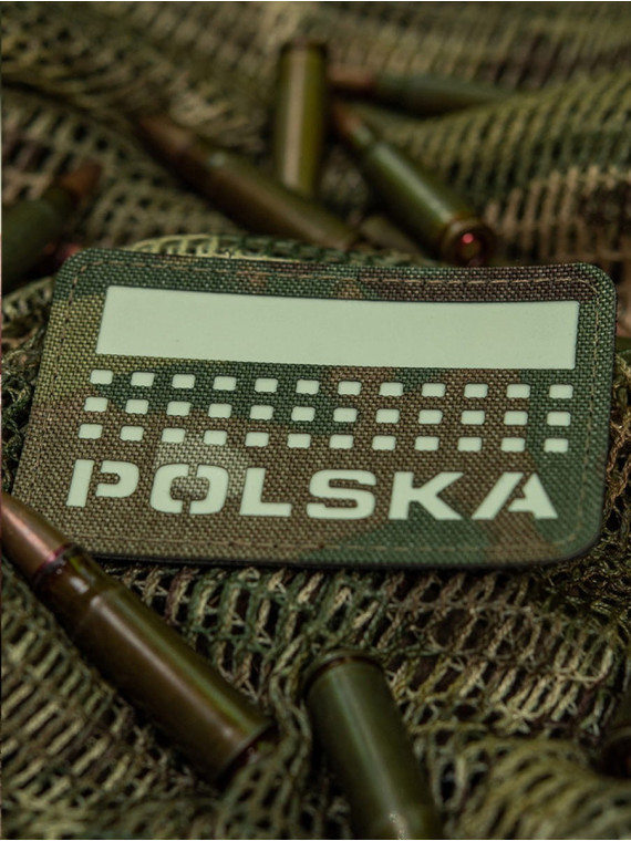 M-TAC Naszywka Polska Laser Cut Rzep 50x80mm Multicam Fluorescencyjna