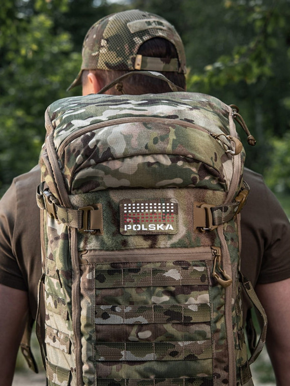 M-TAC Naszywka Polska Laser Cut Rzep 50x80mm Multicam